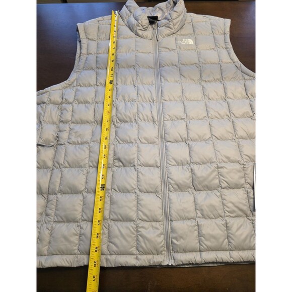 NEW The North Face Thermoball Eco Vest 3X Men Grey Nylon Shell Puffer Vest NWT - Picture 6 of 7